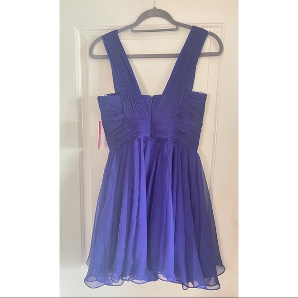 Jovani Mini Dress Purple - Picture 4 of 6